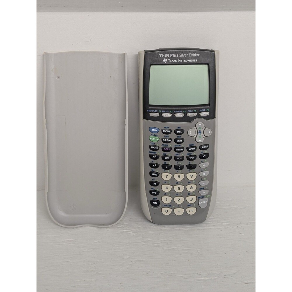 * Tested Works * Texas Instruments T1-84 Plus Silver Edition Graphing Calculator